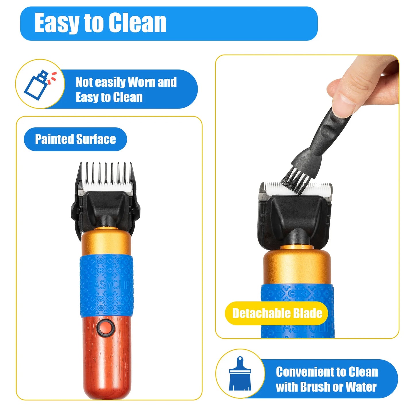 Professional Dog And Cat Hair Clipper Kit With Detachable Blades