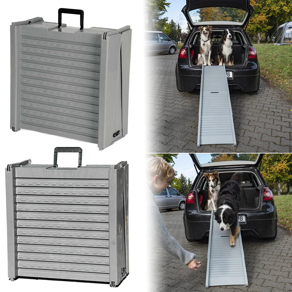 Shunmaii Pet Ramp For Cars Dog Ladder Non Slip Folding