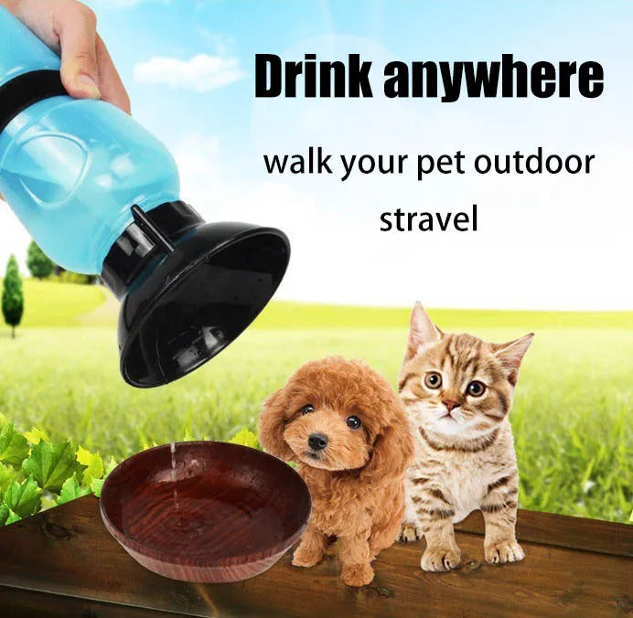 Outdoor Squeeze Portable Pet Water Bottle For Dogs And Cats